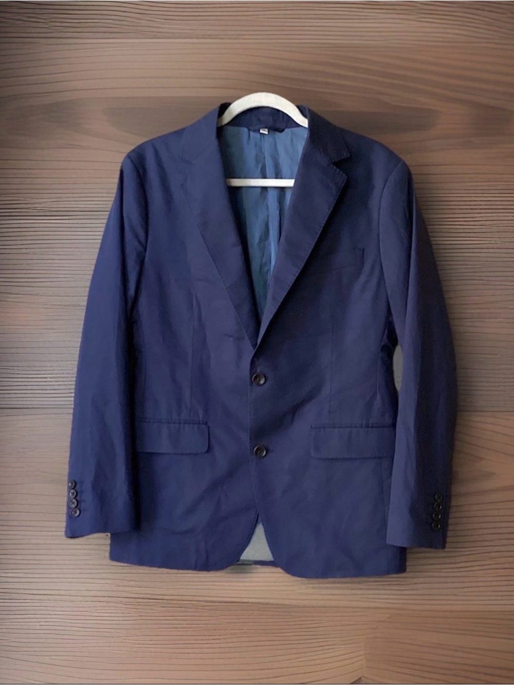 Bonobos Sport Coat Men's Size 38R Slim Fit Blue 98% Cotton Italian Fabric Stretc